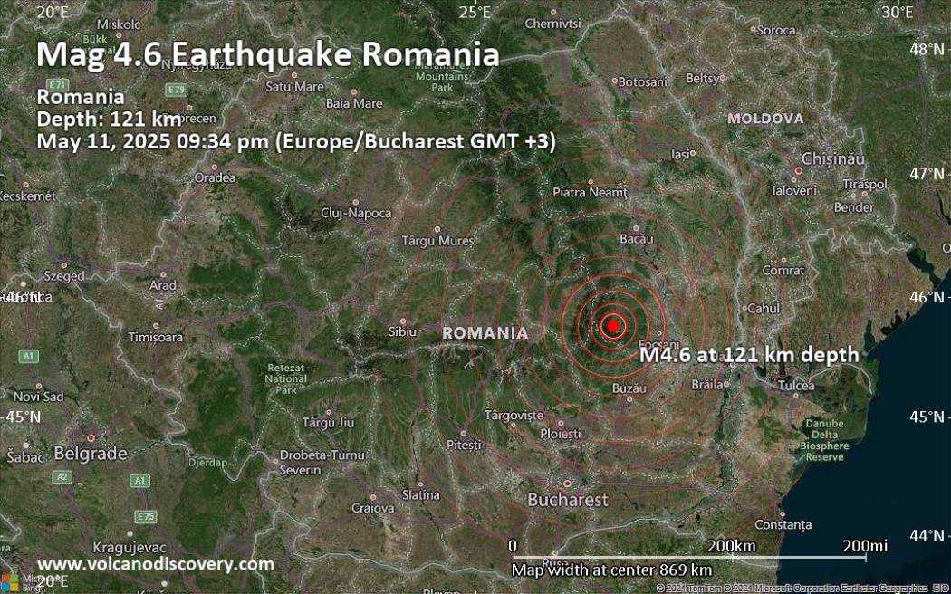 У Румунії стався землетрус: поштовхи відчули жителі Ізмаїльського району