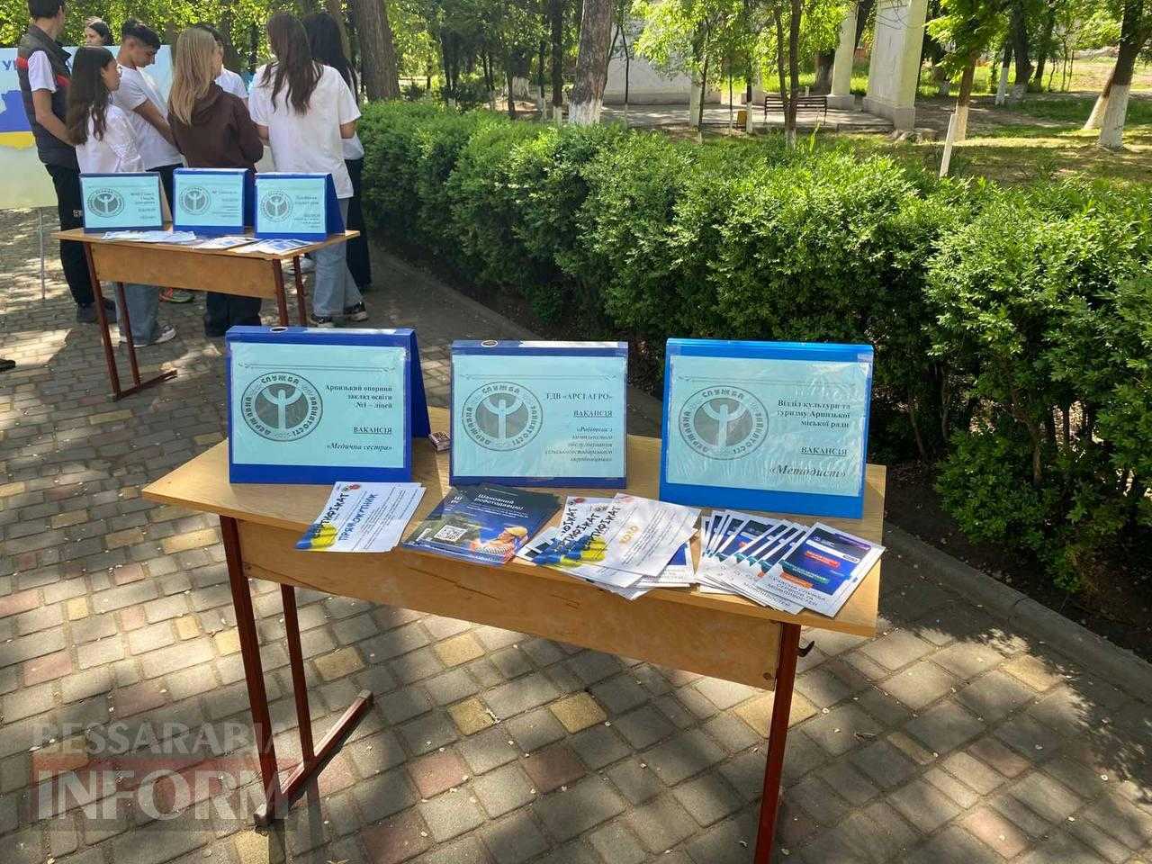 Професійний вибір, громадянська шана: як пройшов ярмарок вакансій в Арцизі