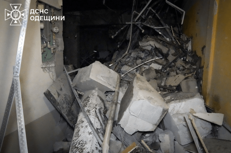 Руйнування в Одесі 