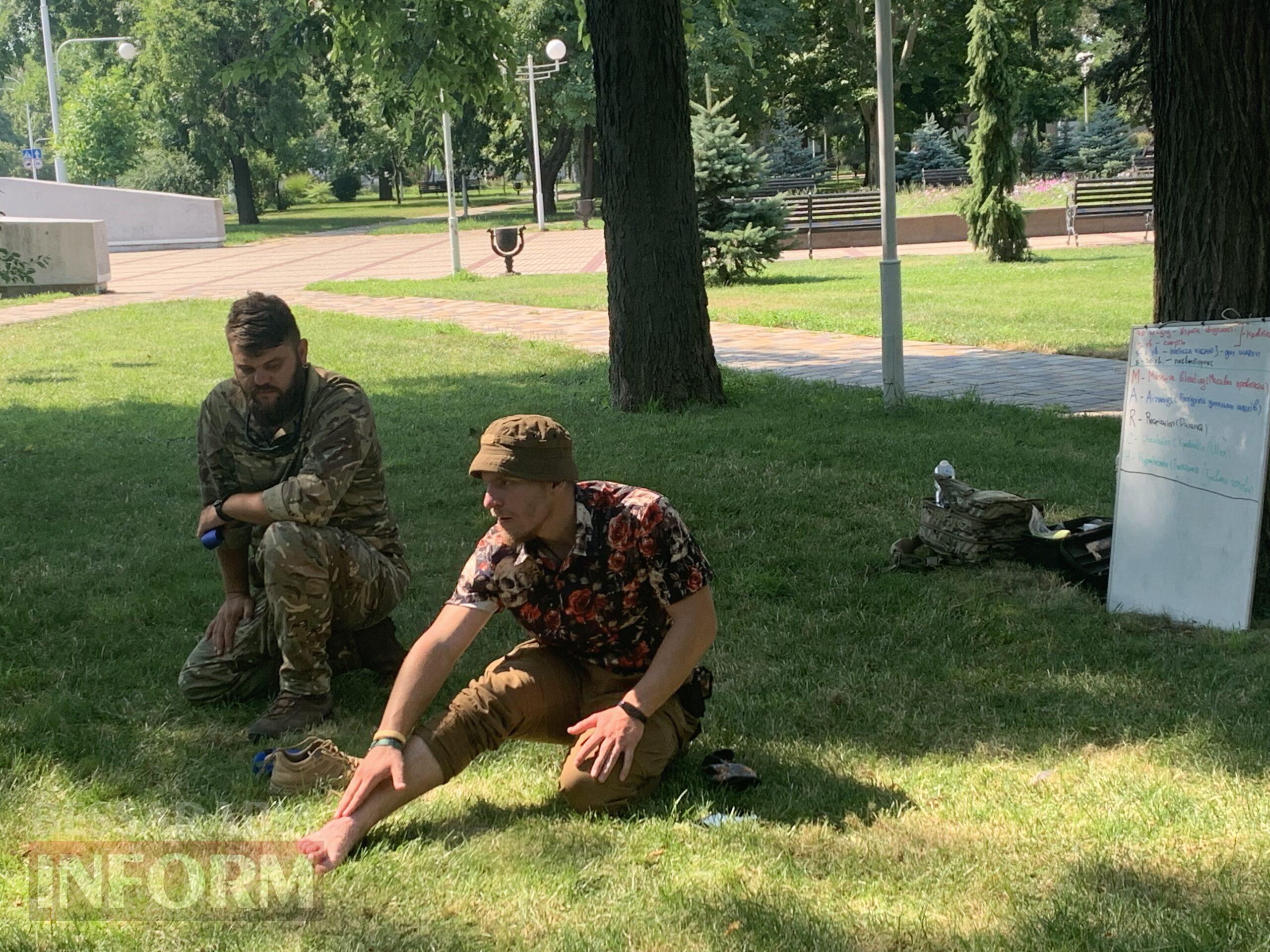 В Ізмаїлі просто неба військові провели заняття з тактичної медицини