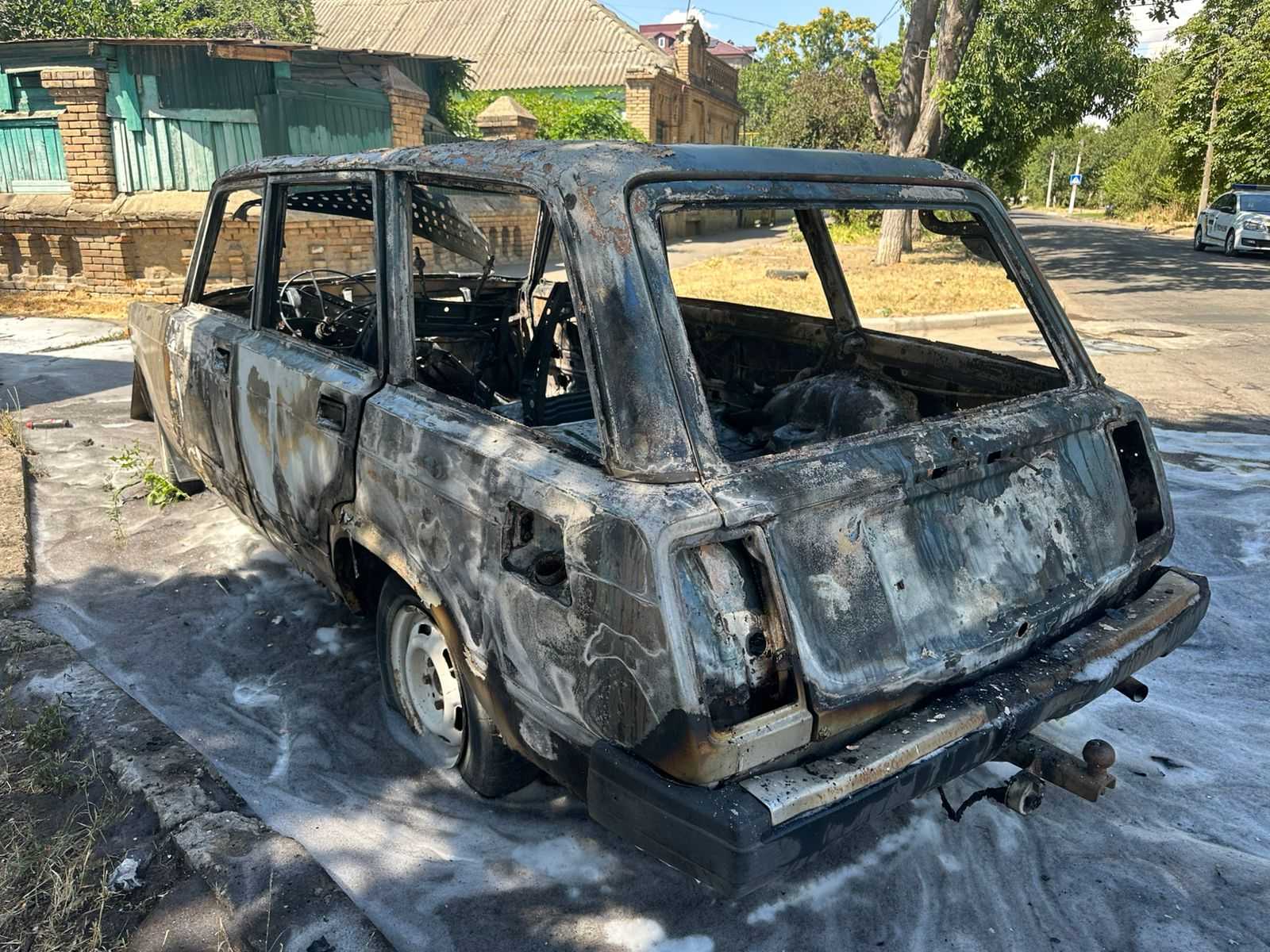 В Ізмаїлі вщент вигорів легковик