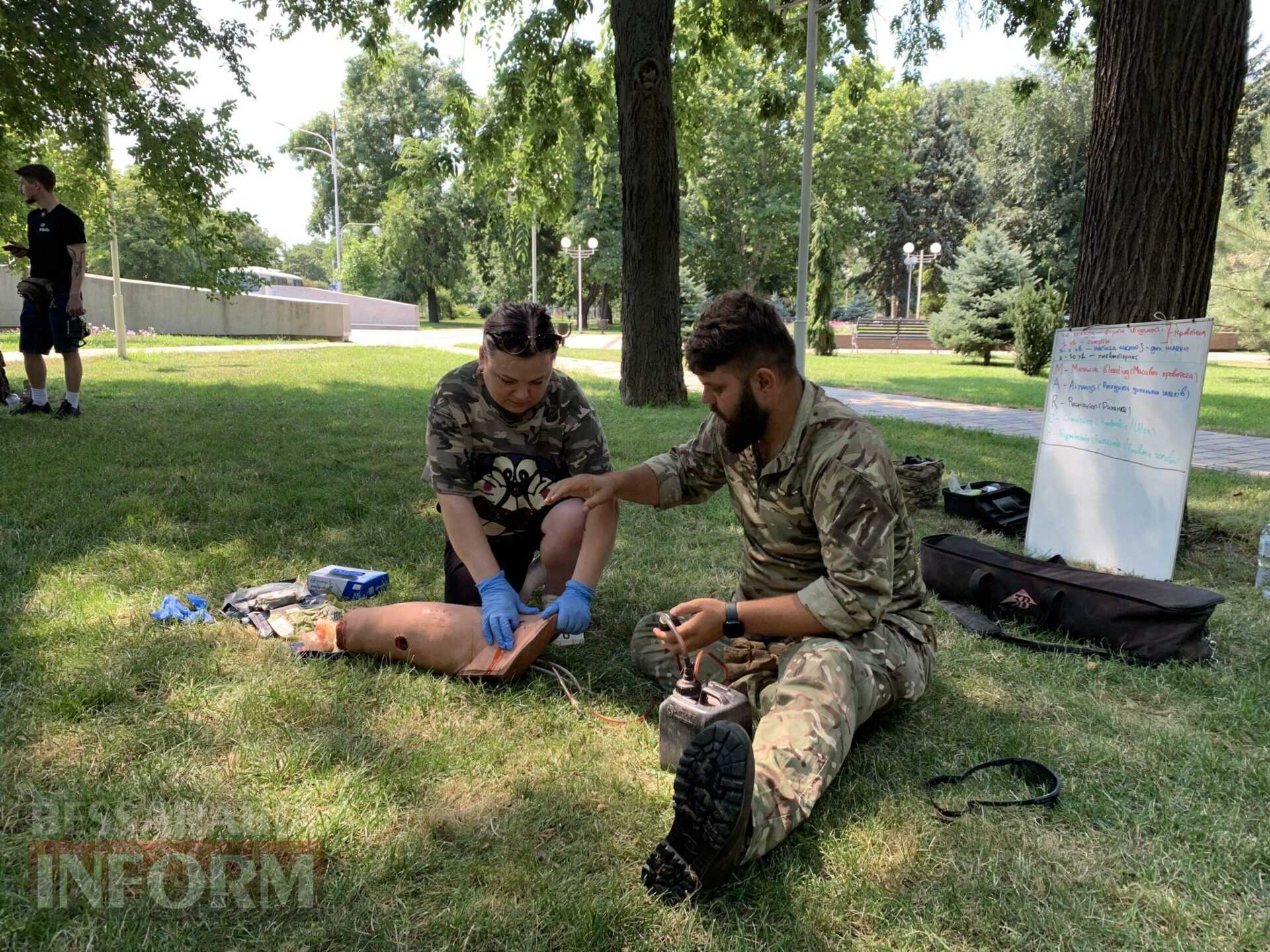 В Ізмаїлі просто неба військові провели заняття з тактичної медицини