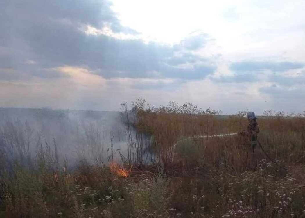 У селищі Бессарабське сталася масштабна пожежа: рятувальники боролися з вогнем вісім годин поспіль