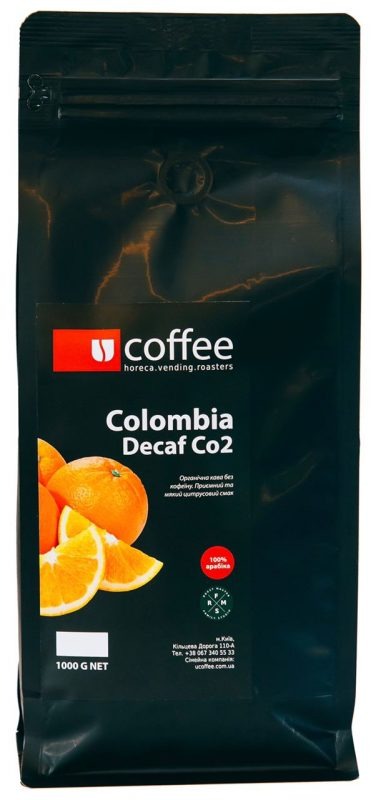 Кава в зернах без кофеїну Colombia