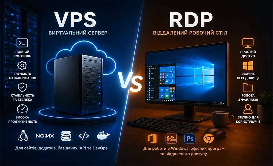 VPS vs RDP що обрати