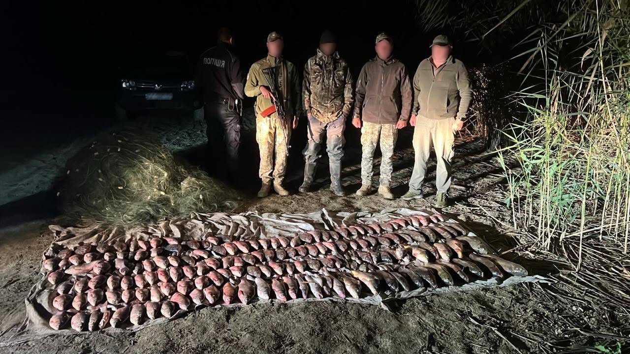 Ялпуг: браконьєрський улов на 400 тисяч гривень виявили прикордонники Ізмаїла.